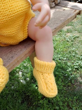 Conjunto bebé recién nacido, tejido a mano