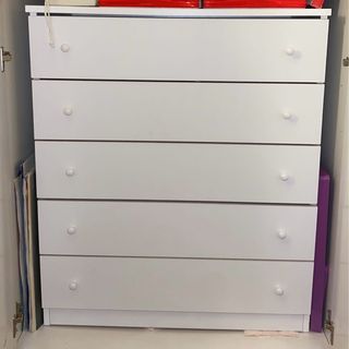 Mobile bianco 5 cassetti