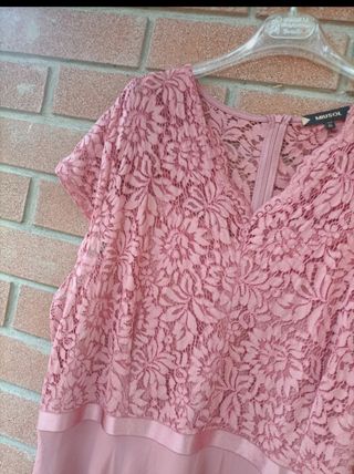 Abito MIUSOL Rosa Curvy 4XL