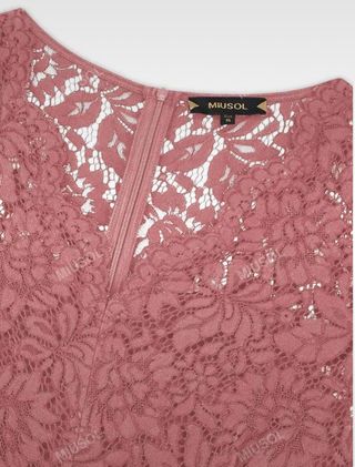 Abito MIUSOL Rosa Curvy 4XL