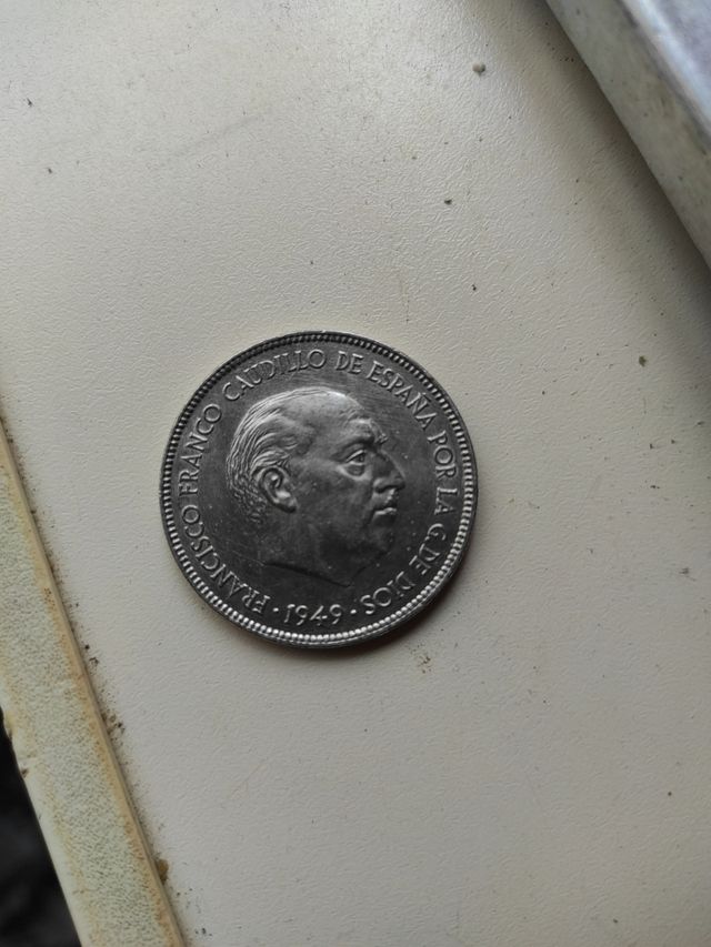Moneda 5 Pesetas Franco 1949