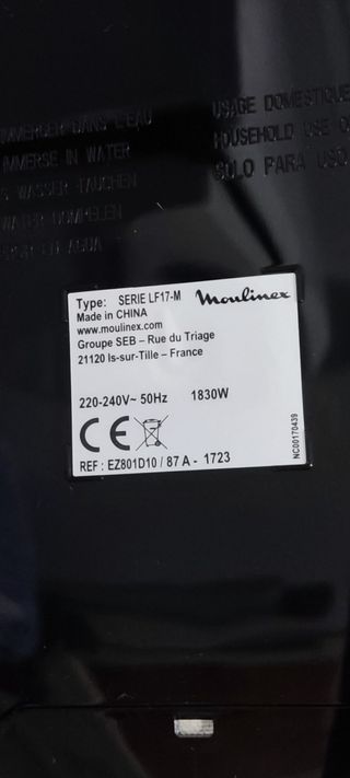 Freidora Moulinex Easy Fry & Grill XXL, 6.5 litros