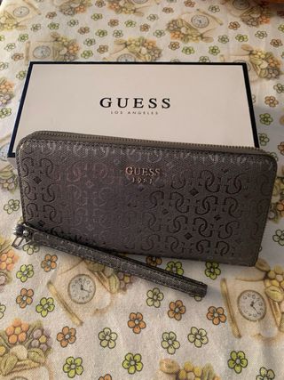 Portafoglio Guess grigio