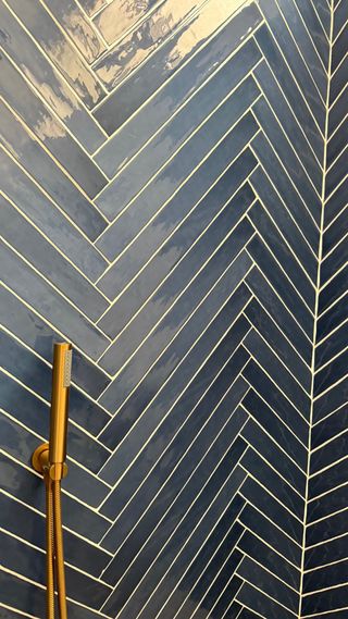 Azulejos baño/cocina - Azul oscuro brillante