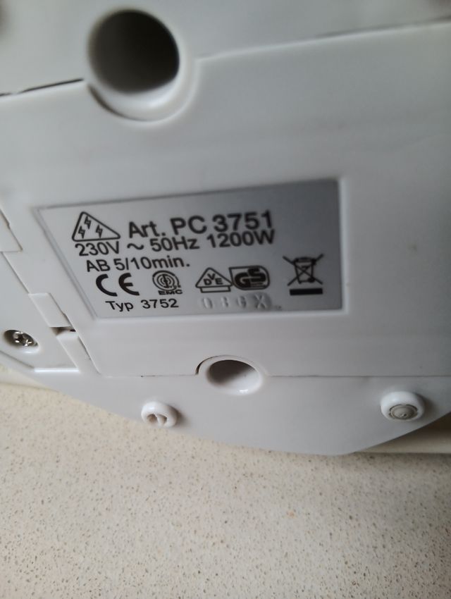 Palomitero Severin - 1200W modelo PC3751