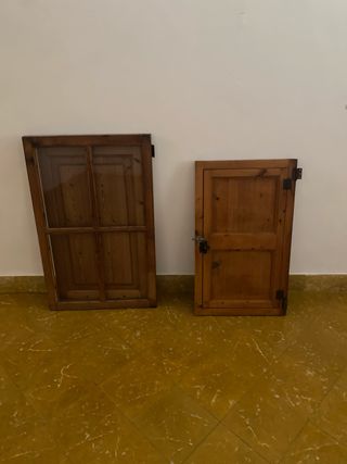 Ventanales antiguos de madera