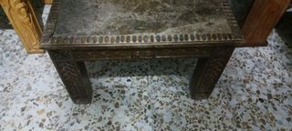 Mesa centro antigua de mármol