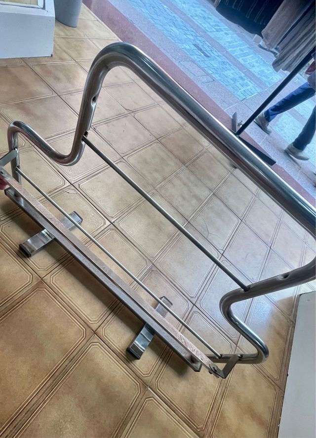 Porta rollos papel regalo metálico