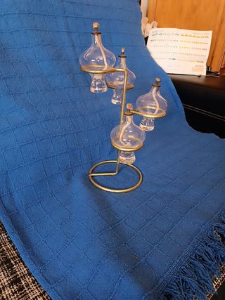 Candelabros Aceite Dorados