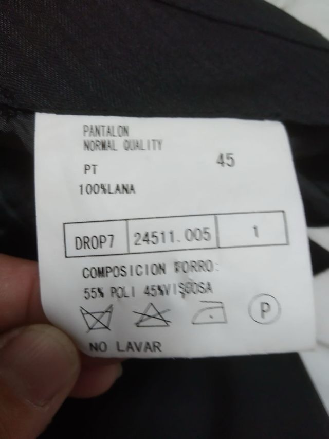 Traje caballero negro