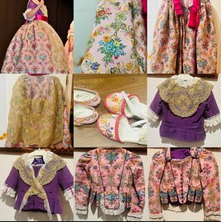 Traje Fallera niña - Rosa y Morado
