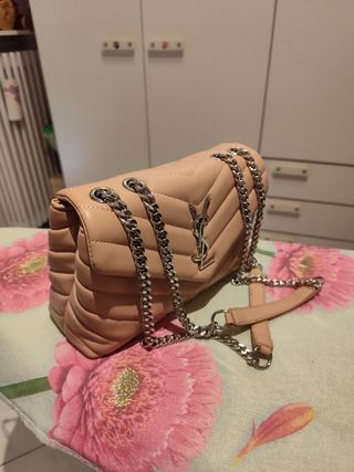  borsa a tracolla beige/rosa