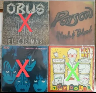 Vinilo LP: Poison - Flesh and Blood . Hard rock