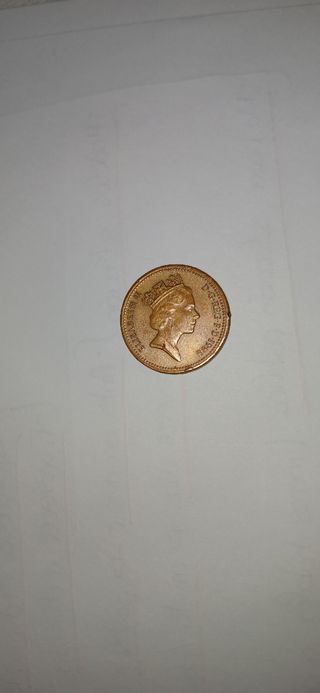 Moneda 1 Penny Reino Unido 1988