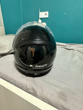 Casco LS2 moto negro