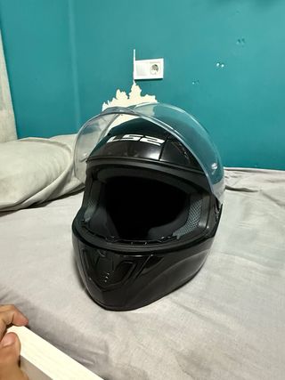 Casco LS2 moto negro