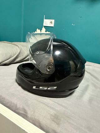 Casco LS2 moto negro