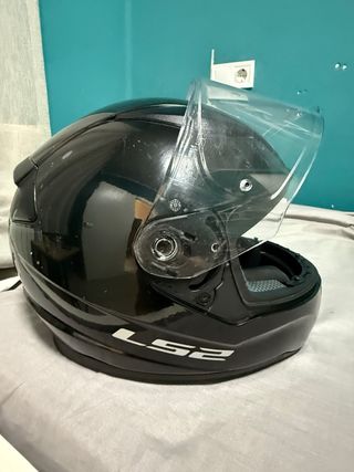 Casco LS2 moto negro