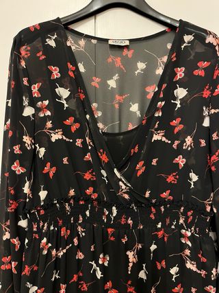 Vestito Liu Jo nero floreale
