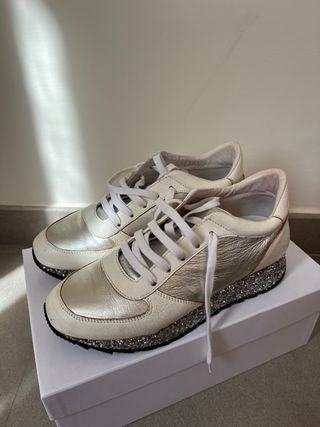 Sneakers Stokton argento-bianche