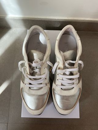 Sneakers Stokton argento-bianche