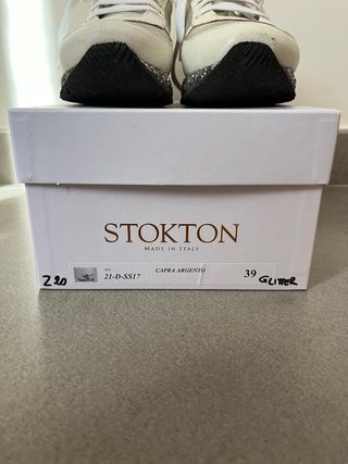 Sneakers Stokton argento-bianche