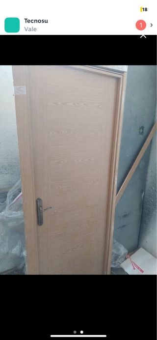 Puerta madera bloc completa