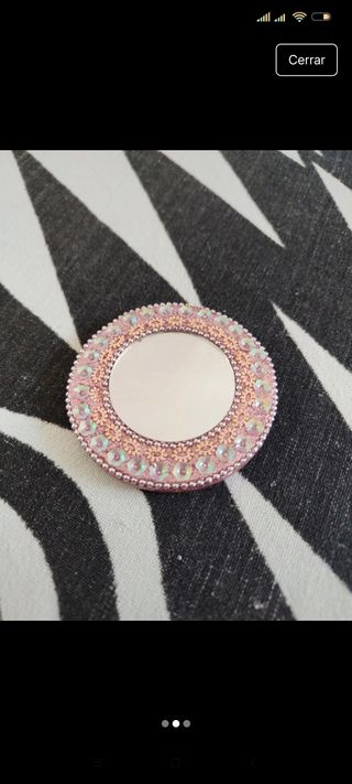 Set espejo, cepillo y estuche maquillaje 