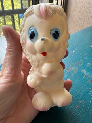 Ledra vintage anni '60 leone rubber toy