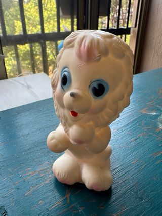 Ledra vintage anni '60 leone rubber toy