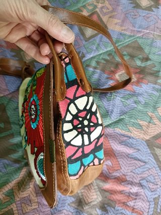 Bolso Desigual beige y marrón