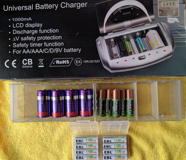 Cargador Baterías EHQPOWER LCD