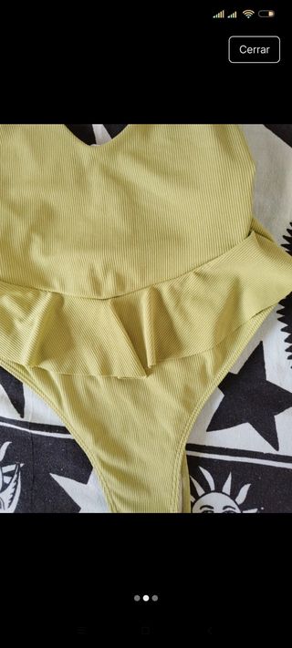 Bañador mujer verde oliva