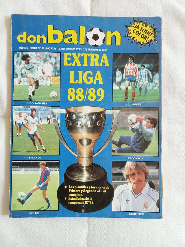 Revista Don Balón Extra Liga 88 89 Fútbol No 16