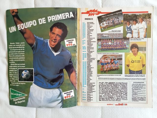 Revista Don Balón Extra Liga 88 89 Fútbol No 16