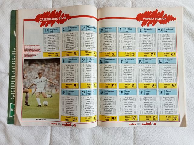 Revista Don Balón Extra Liga 88 89 Fútbol No 16