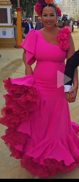 Vestido Flamenca Rosa