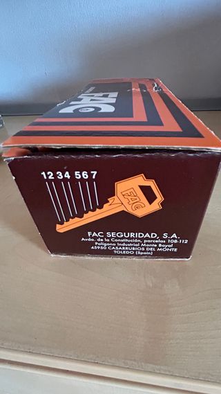 Cerradura FAC Seguridad - dorada