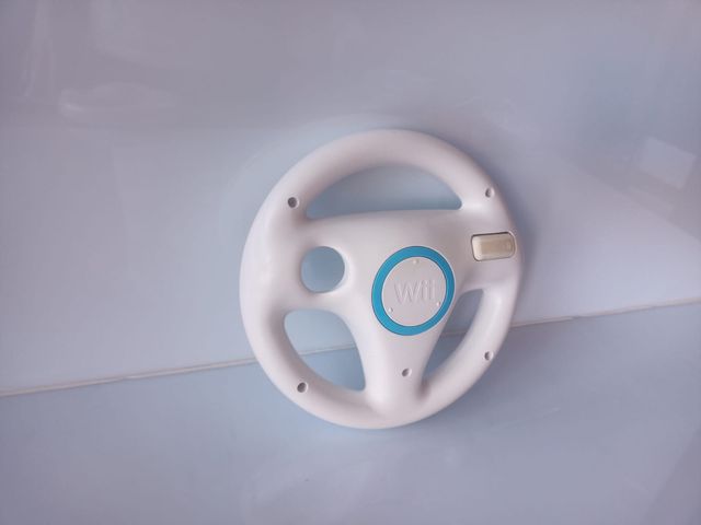 2 Volanti Nintendo Wii Originali Bianco e Turchese