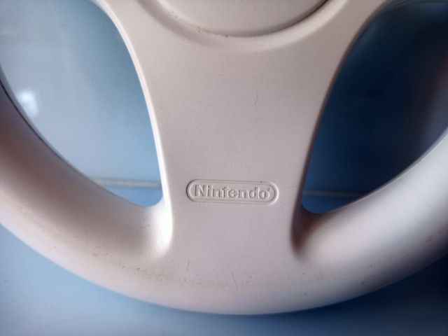 2 Volanti Nintendo Wii Originali Bianco e Turchese