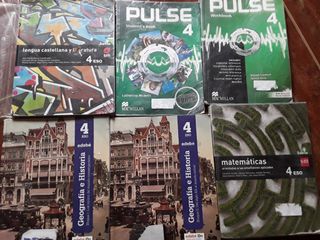 Lote Libros Texto 4 eso