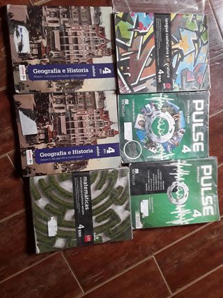 Lote Libros Texto 4 eso