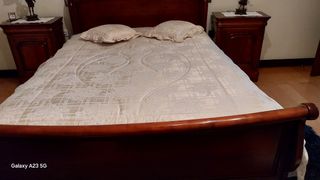 Colcha Casal Bege Rústica-almofada50x50 folho-50cm