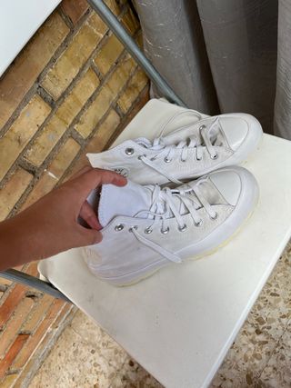 Converse blancas plataforma