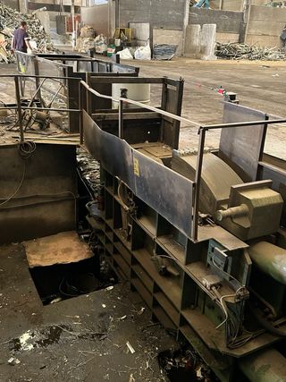 Empaquetadora chatarra industrial