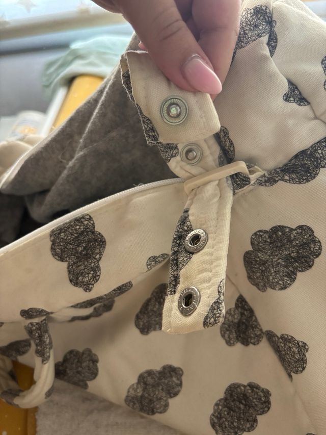 Bolso bebé Minicoton nubes