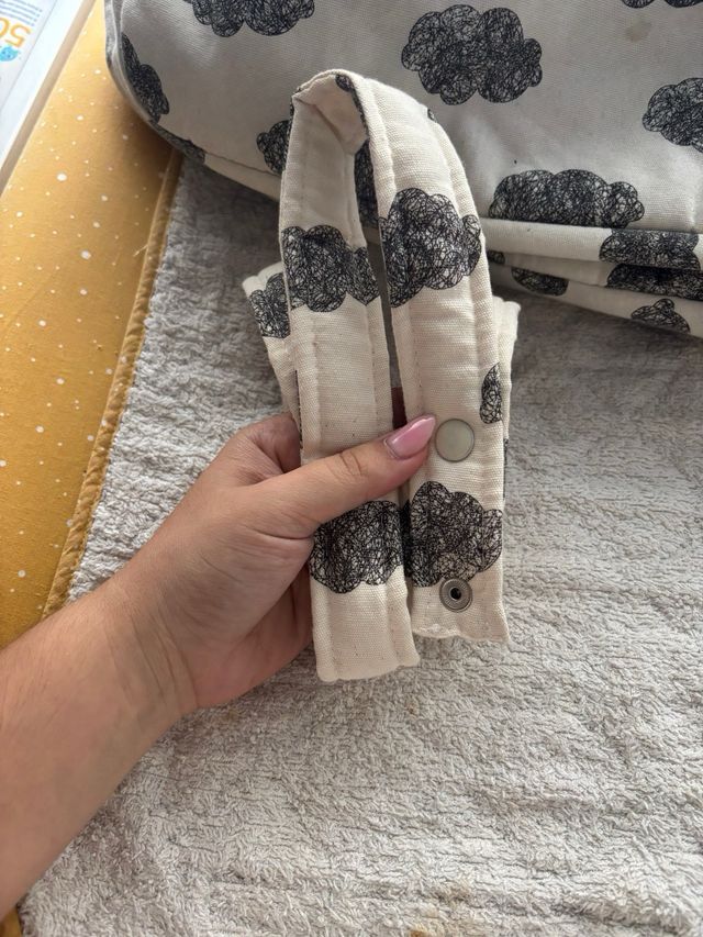 Bolso bebé Minicoton nubes