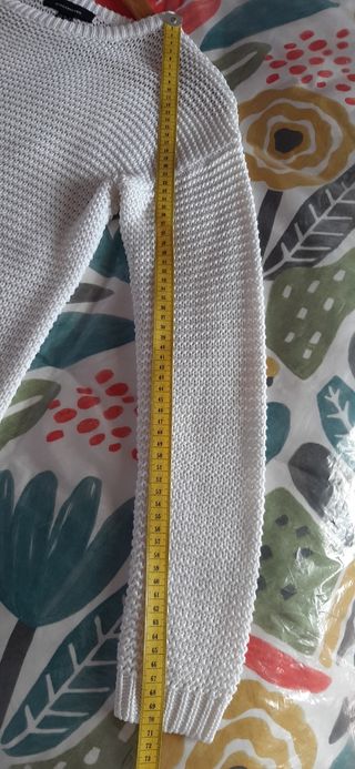 Jersey blanco mujer talla S