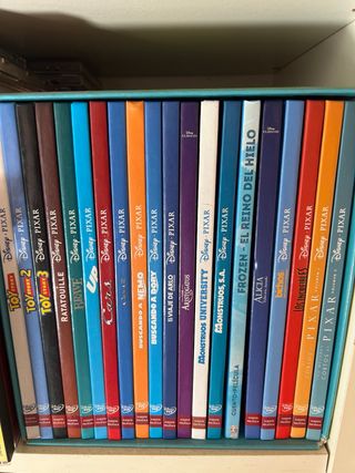 Libros y DVDs Disney Pixar