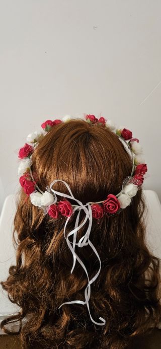 Corona flores niña comunión